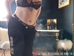 약간 뚱뚱한, 여자, 프랑스인, 수음, 자연의 가슴, 나체의, 보지, 젖가슴