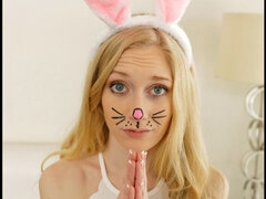 Kont, Grote kont, Blond, Pijpbeurt, Handbeurt, Gezichtspunt, Geschoren, Tiener