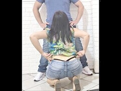 Avsugning, Creampie, Sperma i munnen, Milf, Mamma, Gravid, Offentlig, Fitta