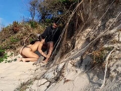 Pláž, Velké péro, Bikini, Pár, Cuckold, Fetiš, Hd, Venku