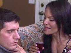 Transsex honey rides pink cigar