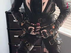 Amatorka, Amerykański, Niewola, Fetysz, Obciąganie, Lateks, Skórzany, Wibrator