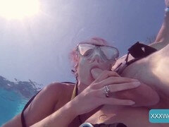 대단히, 조그마한, 보지, 스타킹, 빨아들이는