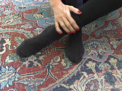 Afrikaans, Enthousiasteling, Zwart, Bruinharig, Voeten fetish, Moeder die ik wil neuken, Sokken, Alleen