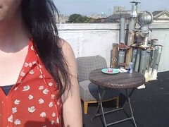 Bisarr, Fötter, Mat, Goth, Utomhus, Offentlig, Retro, Stockings