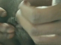 アナル, 黒人, 目瞪口呆, オナニー, 一人