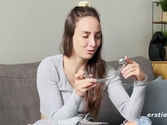 Anal, Mignonne, Allemand, Hard, Seins naturels, Rasée, Solo, Jouets