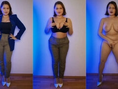 Bella grossa formosa, Culo grosso, Fetish, Tacchi, Lingerie, Tette naturali, Ufficio, Segretaria