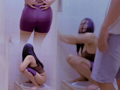 Stepsister Takes a Naughty Nap in Bathroom - Big Natural Tits Teen Fucked Hard