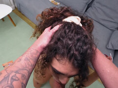 큰 가슴, 흑갈색 머리, 사정 샷, 도기스타일, Hd, 하녀, 돈, 젖가슴