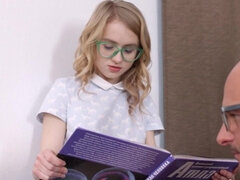 18 años, Chica, Corridas, Atragantadas, Gafas, Lencería, Bragas, Ruso