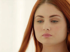 Redhead beauty gets in bed with her dad�s black friend