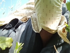 Amateur, Indienne, Masturbation, De plein air, Solo