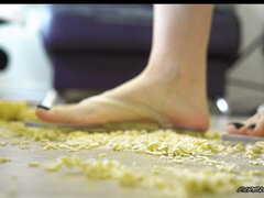 Enthousiasteling, Fetisj, Eten, Voeten fetish, Alleen