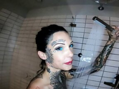Inked cutie Lucy ZZZ fucked in the shower