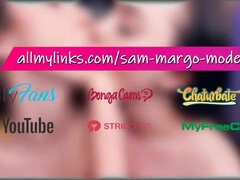 My lesbian hookup from Tinder - brunettes sharing dildo on webcam