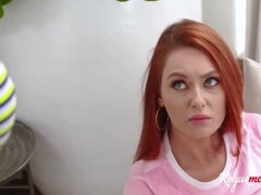 Stepmom Catches Stepbrother Fucking Stepsister - Hot Threesome with Kit Mercer & Lacy Lennon