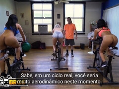 Rose Monroe's Sexy Fitness Session with Legendas in Portuguese with Brick Danger