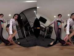 Shameless asian whores crazy VR scene