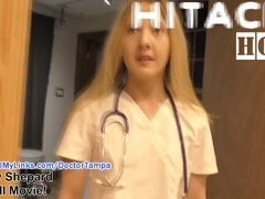 BTS and bloopers of Stacy Shepard's "Don't Tell Doc I Cum on the Clock" at HitachiHoes.com medical center