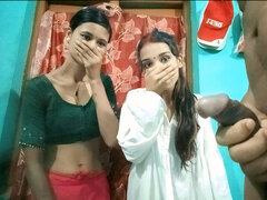 18, Avsugning, Hemmagjord, Indisk, Mager, Tonåring, Trekant, Tuttar