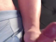 White Boy with Pink Cock Models Blue Boxers and Draws His Cock