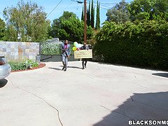 Africano, Negro, Ébano, Verga enorme, Madres para coger, Pene, Chupando, Trio