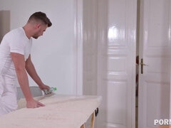 큰 가슴, 금발의, 가슴이 큰, 핸드잡, Hd, 마사지, 밀프, 젖꼭지