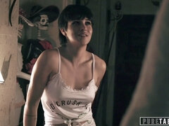 오랄섹스, 대학교, 크림파이, 여자친구, 현실, 젖가슴