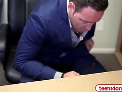 Anal, Stor kukk, Kukk suging, Brud, Brunette, Fransk, Kontor, Tenåring