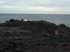 Leie, Asiatisch, Strand, Fingern, Hd, Im freien, Pov