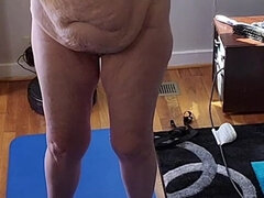 Hot Mature Does Some Morning Yoga!